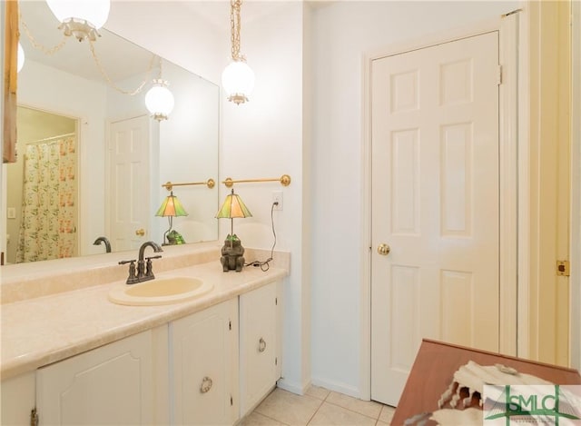 3411 Ponderosa Rd, Portal, GA 30450 - bathroom with tile patterned floors and vanity