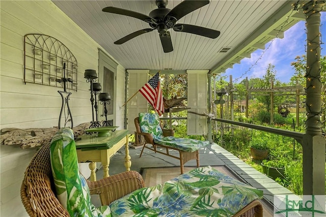 103 Church St, Bloomingdale, GA 31302 - exterior space with visible vents and a ceiling fan