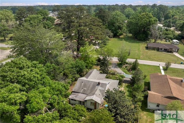 103 Church St, Bloomingdale, GA 31302 - birds eye view of property featuring a wooded view