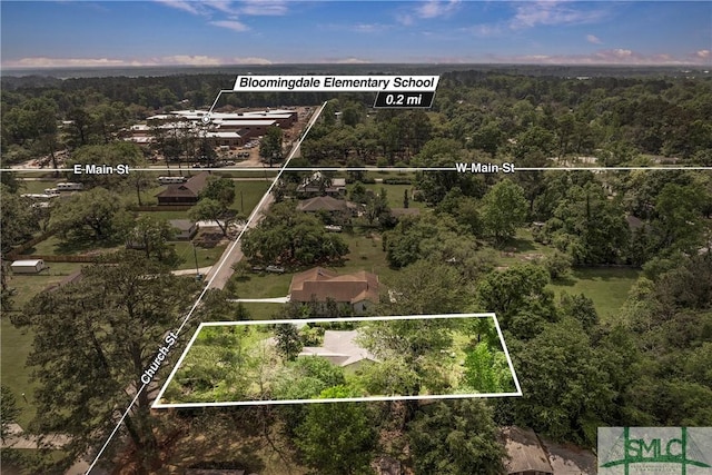 103 Church St, Bloomingdale, GA 31302 - bird's eye view with a view of trees