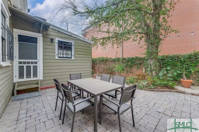view of patio / terrace featuring outdoor dining area