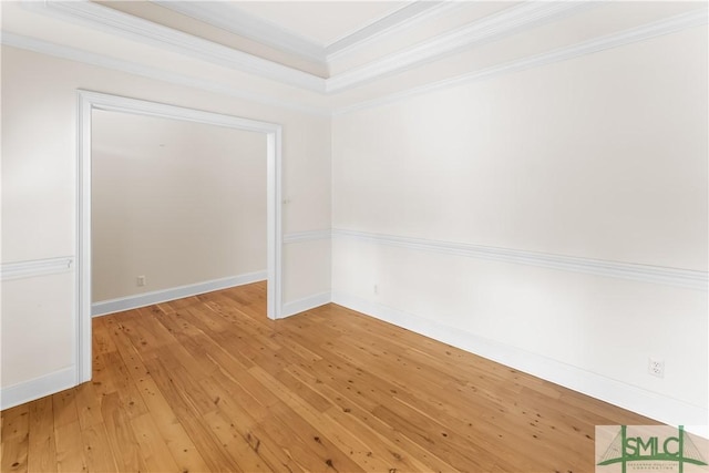16 Oak Park Pt, Savannah, GA 31405 - spare room featuring crown molding and light wood-type flooring