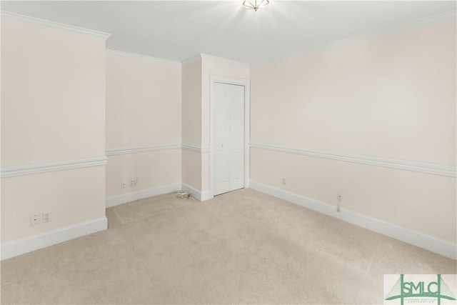 16 Oak Park Pt, Savannah, GA 31405 - unfurnished room featuring crown molding, baseboards, and carpet