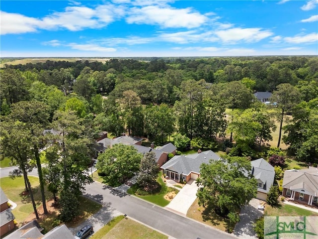 16 Oak Park Pt, Savannah, GA 31405 - aerial view with a residential view and a wooded view