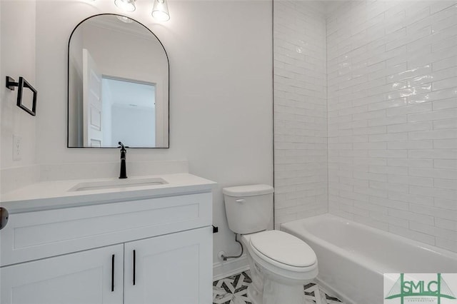 1615 Le Grand St, Savannah, GA 31401 - full bath with baseboards, toilet, and vanity