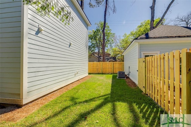 1615 Le Grand St, Savannah, GA 31401 - view of yard featuring central air condition unit and fence
