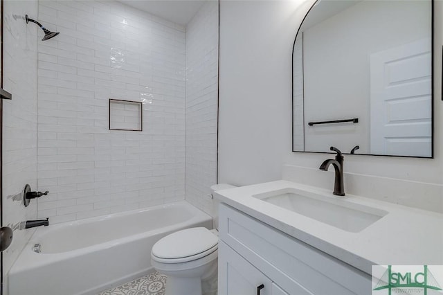 1615 Le Grand St, Savannah, GA 31401 - bathroom featuring vanity, toilet, and shower / washtub combination