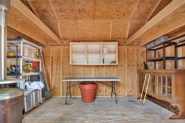 128 E 48th St, Savannah, GA 31405 - miscellaneous room featuring wood walls