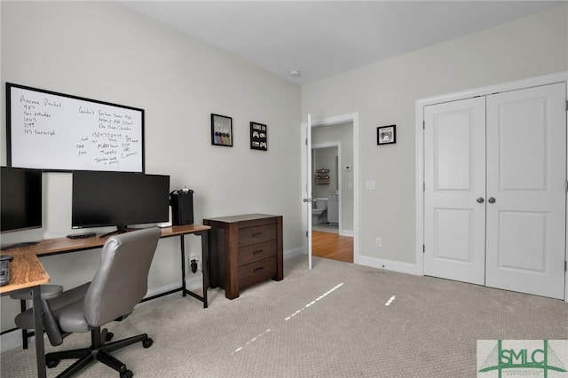 145 Nettleton Ln, Richmond Hill, GA 31324 - carpeted office space featuring baseboards