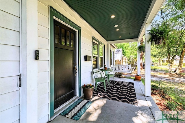 view of patio / terrace featuring a porch