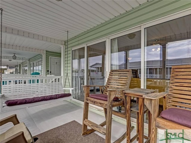 sunroom featuring a healthy amount of sunlight