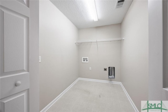 153 Fire Thorn Ln, Pooler, GA 31322 - laundry room featuring washer hookup, laundry area, electric dryer hookup, visible vents, and baseboards