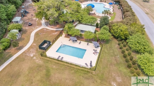birds eye view of property