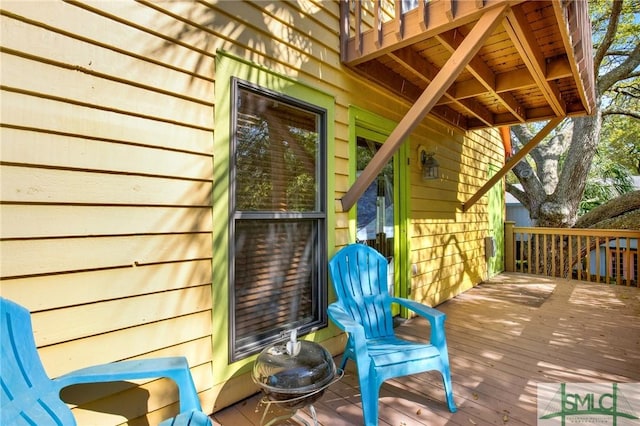 12 Carpenter Rd, Tybee Island, GA 31328 - view of wooden deck