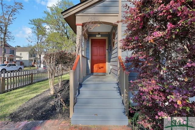 836 E Park Ave, Savannah, GA 31401 - view of exterior entry with a residential view