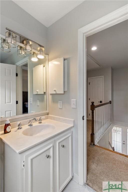 bathroom featuring vanity