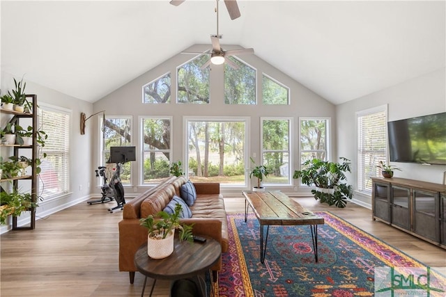 sunroom / solarium with a wealth of natural light