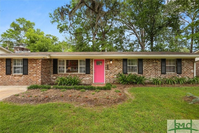 512 Winwood Pl, Savannah, GA 31419 - ranch-style home featuring a front yard and brick siding