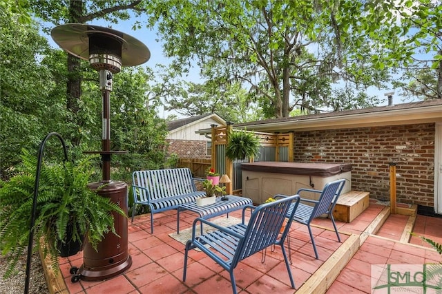 512 Winwood Pl, Savannah, GA 31419 - view of patio with a hot tub