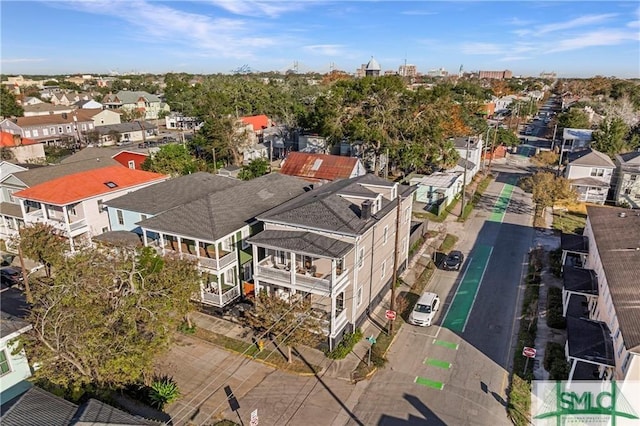 bird's eye view featuring a residential view
