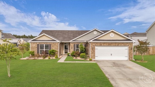 107 Wind Willow Dr, Savannah, GA 31407 - ranch-style house featuring brick siding, driveway, and a garage