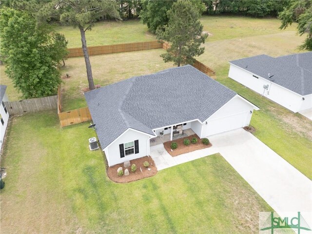 209 Bull St, Glennville, GA 30427 - bird's eye view