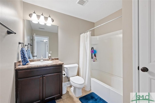 530 Briarcrest Dr NE, Ludowici, GA 31316 - full bath featuring visible vents, tile patterned flooring, vanity, and toilet