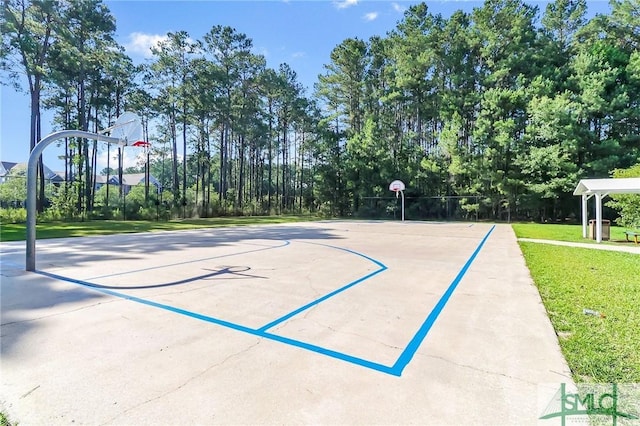 112 Manor Row, Pooler, GA 31322 - view of sport court with community basketball court and a lawn