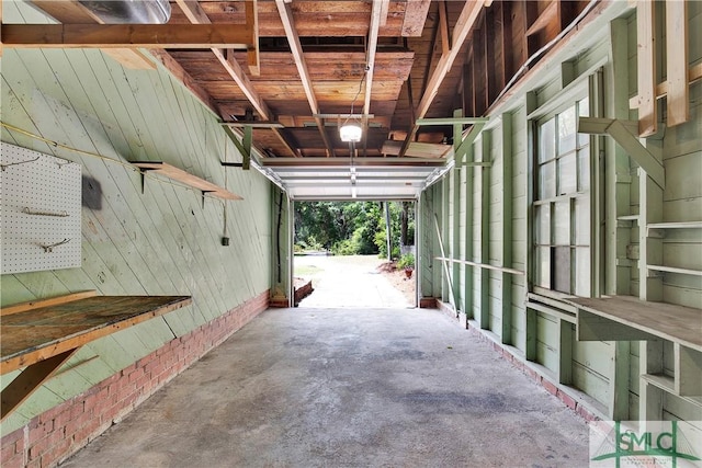 view of stable