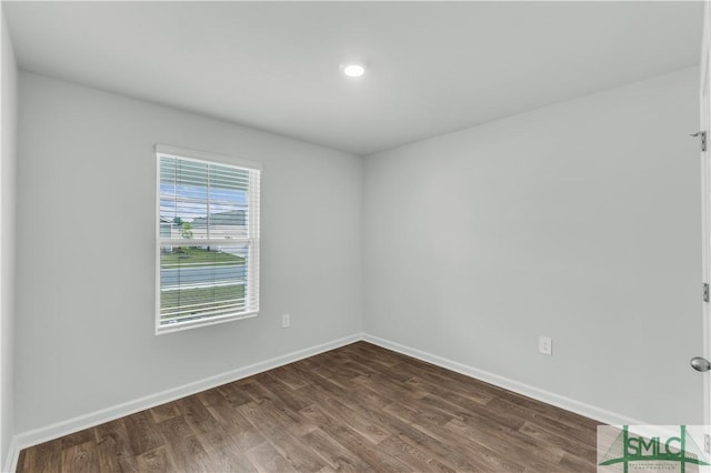 19 Arrowhead Way, Port Wentworth, GA 31407 - empty room with recessed lighting, baseboards, and dark wood finished floors