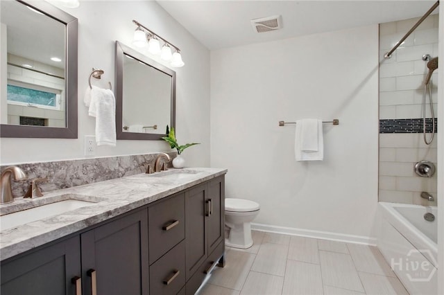 116 Rose Dhu Way, Savannah, GA 31419 - full bathroom featuring double vanity and tub / shower combination