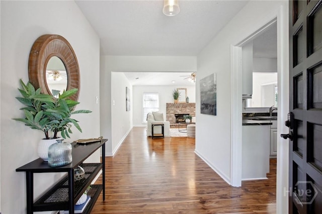 116 Rose Dhu Way, Savannah, GA 31419 - corridor with dark wood-type flooring