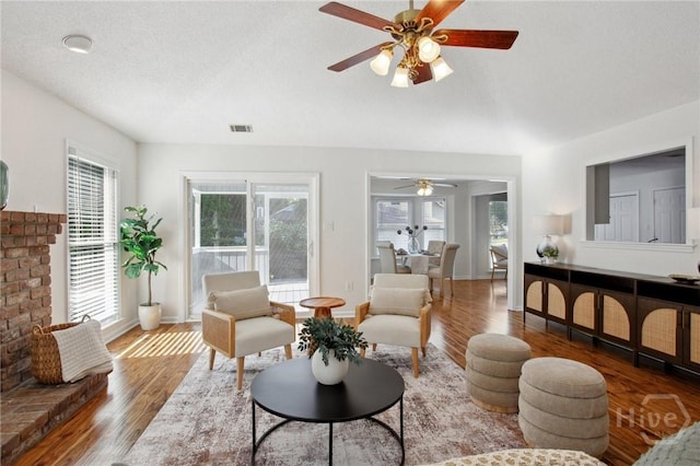 116 Rose Dhu Way, Savannah, GA 31419 - living room with ceiling fan, healthy amount of natural light, and wood finished floors
