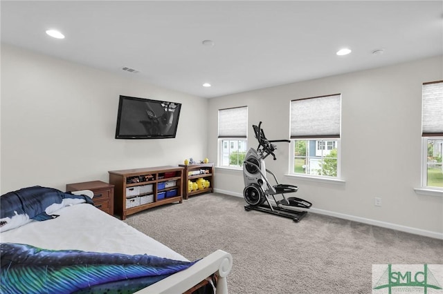 378 Southwilde Way, Pooler, GA 31322 - bedroom with carpet floors, baseboards, and recessed lighting