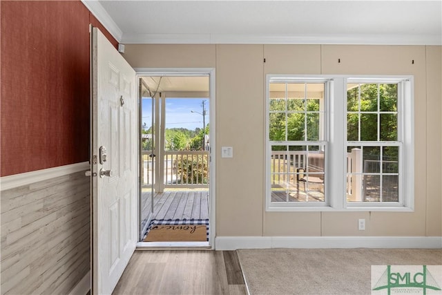 1173 Ga Highway 21 N, Springfield, GA 31329 - doorway featuring ornamental molding and wood finished floors