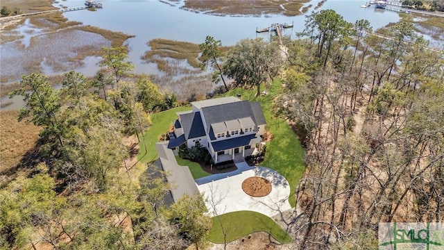 31 Tivoli Ln, Richmond Hill, GA 31324 - aerial view featuring a water view
