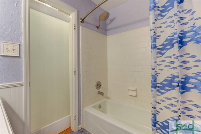 8 Baker Dr, Savannah, GA 31410 - bathroom with shower / bathtub combination with curtain