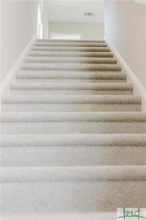 154 Hamilton Grove Dr, Pooler, GA 31322 - stairway featuring baseboards