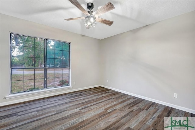 4 Quail Trl, Savannah, GA 31406 - spare room with baseboards, wood finished floors, and a wealth of natural light