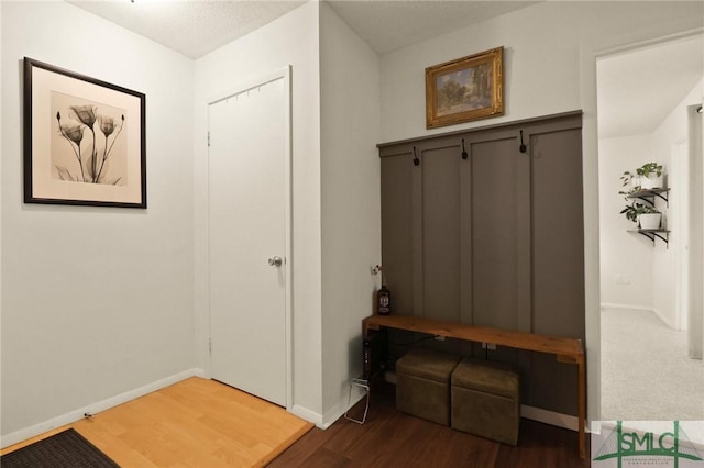 401 N Cromwell Rd Unit P-5, Savannah, GA 31410 - mudroom featuring baseboards and wood finished floors