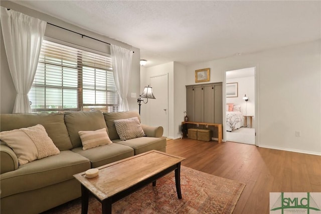 401 N Cromwell Rd Unit P-5, Savannah, GA 31410 - living area featuring baseboards and wood finished floors