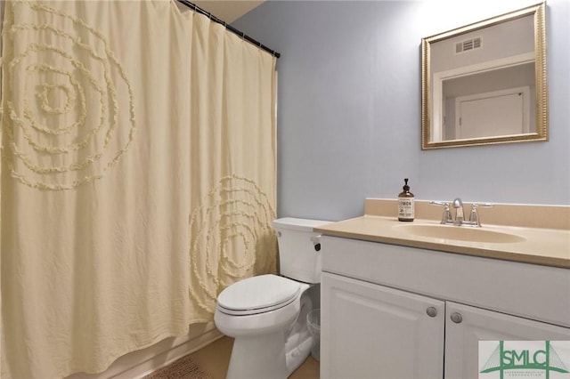 401 N Cromwell Rd Unit P-5, Savannah, GA 31410 - bathroom featuring vanity, toilet, and visible vents