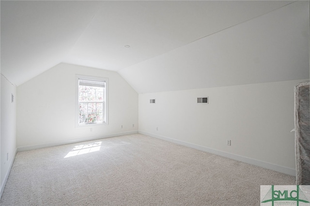 23 Olde Gate Ct, Pooler, GA 31322 - bonus room with visible vents, carpet flooring, baseboards, and lofted ceiling