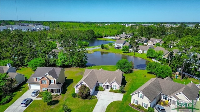 23 Olde Gate Ct, Pooler, GA 31322 - aerial view of residential area featuring a large body of water