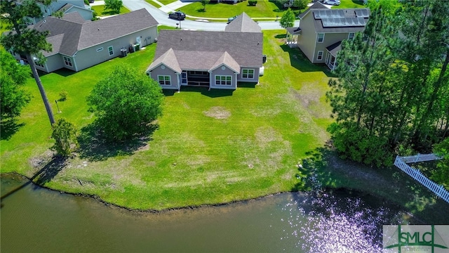 23 Olde Gate Ct, Pooler, GA 31322 - aerial view of property and surrounding area featuring a large body of water