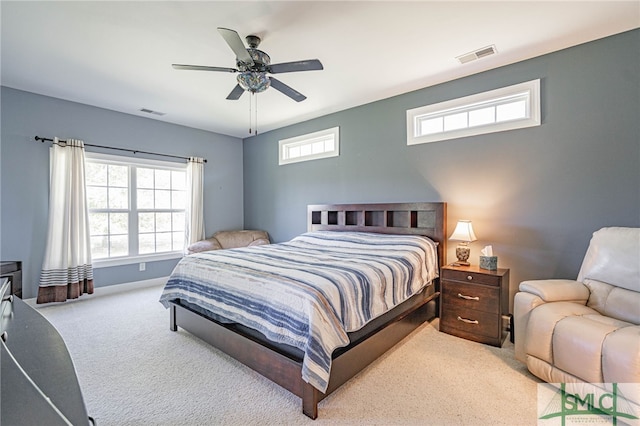23 Olde Gate Ct, Pooler, GA 31322 - bedroom featuring baseboards, visible vents, light carpet, and multiple windows