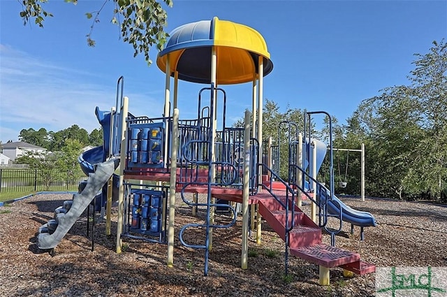 community playground featuring fence