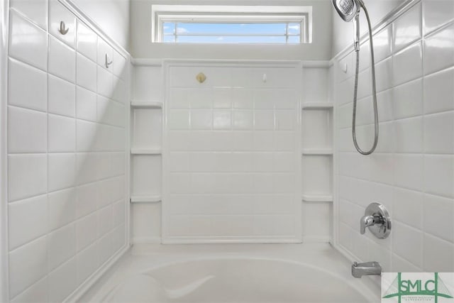 bathroom featuring shower / bath combination