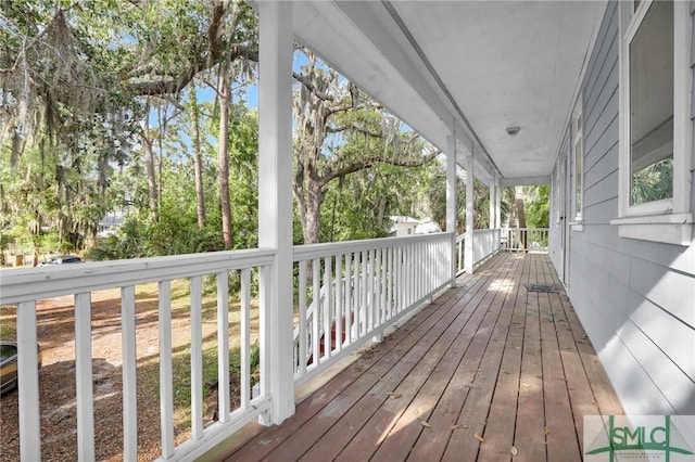 view of deck