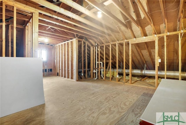 view of attic